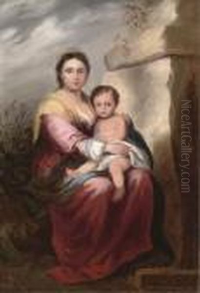 The Madonna And Child Oil Painting by Bartolome Esteban Murillo