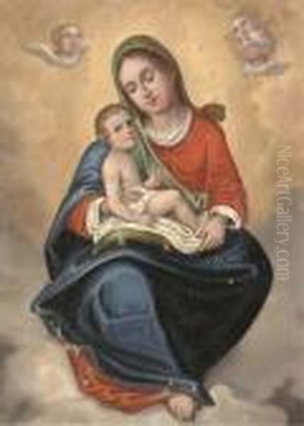 The Madonna And Child In Glory Oil Painting by Bartolome Esteban Murillo