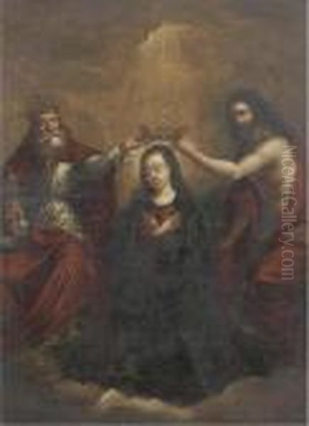 The Coronation Of The Virgin Oil Painting by Bartolome Esteban Murillo