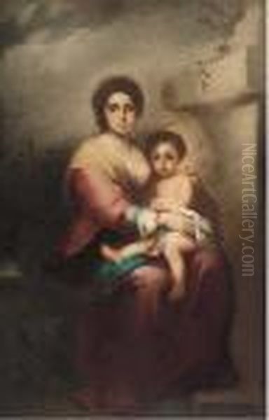 The Madonna And Child Oil Painting by Bartolome Esteban Murillo