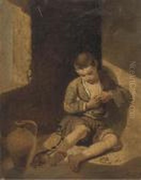 A Quiet Moment Oil Painting by Bartolome Esteban Murillo