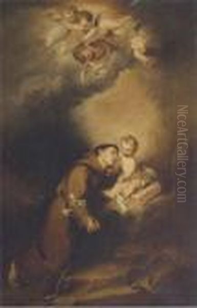 The Vision Of Saint Anthony Of Padua Oil Painting by Bartolome Esteban Murillo