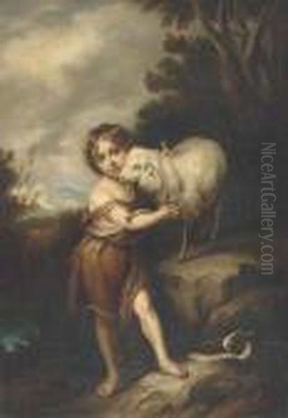 Saint John The Baptist Oil Painting by Bartolome Esteban Murillo