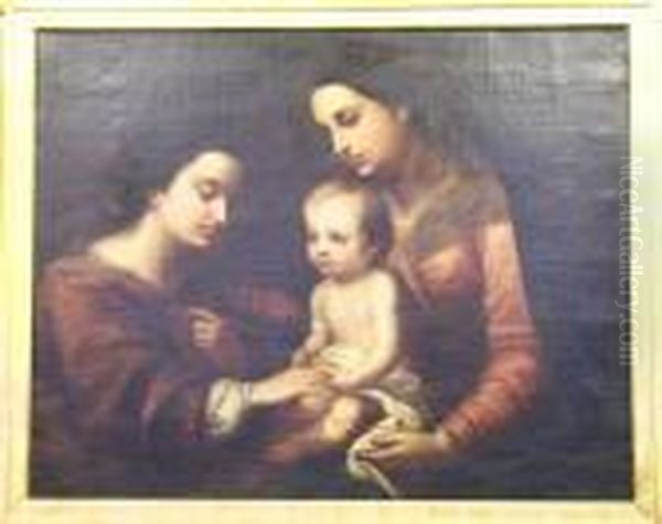 Marriage Of Saint Catherine Oil Painting by Bartolome Esteban Murillo