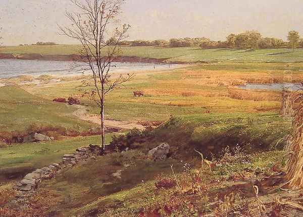 Salt Marsh By The Sea Oil Painting by William Trost Richards