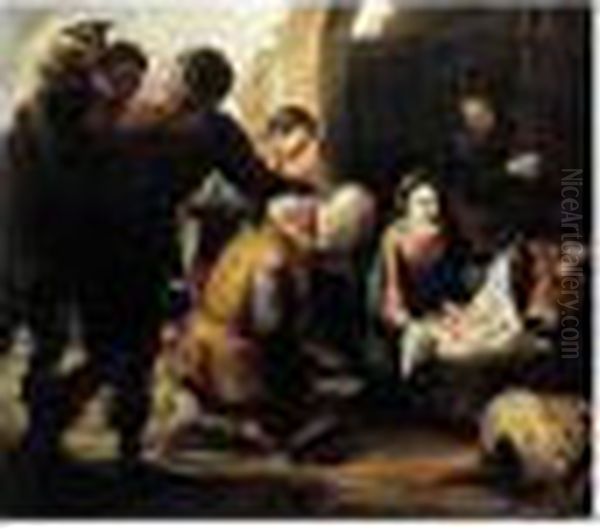 The Adoration Of The Shepherds Oil Painting by Bartolome Esteban Murillo