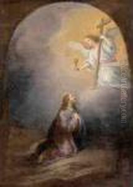 The Agony In The Garden Oil Painting by Bartolome Esteban Murillo