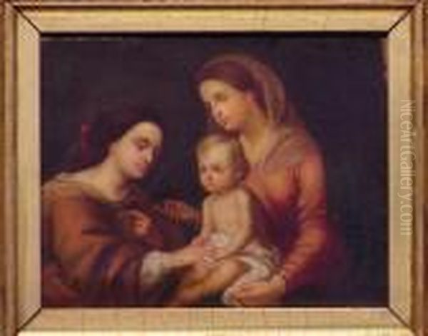 Marriage Of Saint Catherine Of Alexandria Oil Painting by Bartolome Esteban Murillo