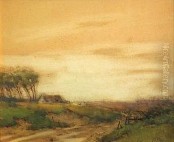 Country Scene Oil Painting by John Francis Murphy