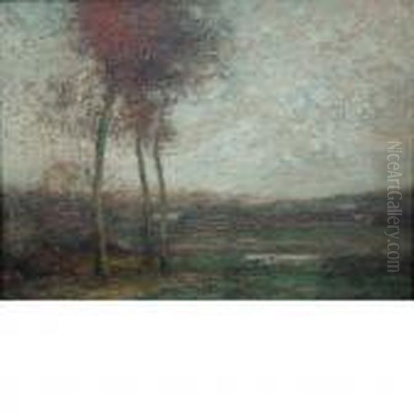 Autumnal Landscape Oil Painting by John Francis Murphy