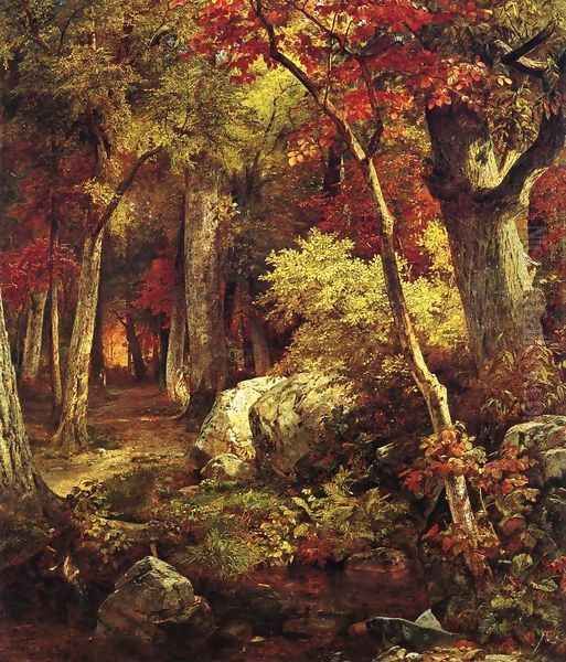 October Oil Painting by William Trost Richards