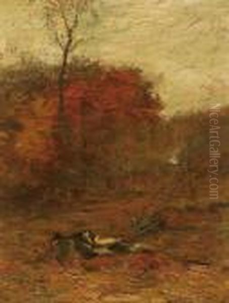 Autumn Afternoon Oil Painting by John Francis Murphy