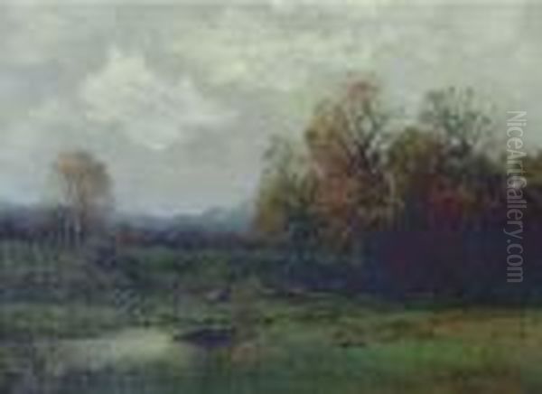 Late Autumn Oil Painting by John Francis Murphy