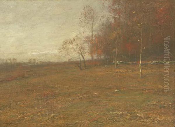 Autumn Meadow Oil Painting by John Francis Murphy