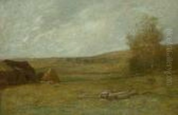 The Valley Farm Oil Painting by John Francis Murphy