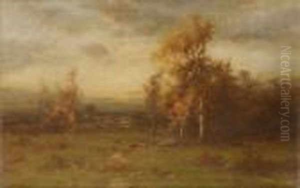 Woodland At Dusk Oil Painting by John Francis Murphy