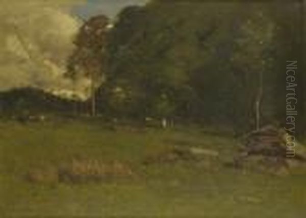 A Woodland Clearing Oil Painting by John Francis Murphy