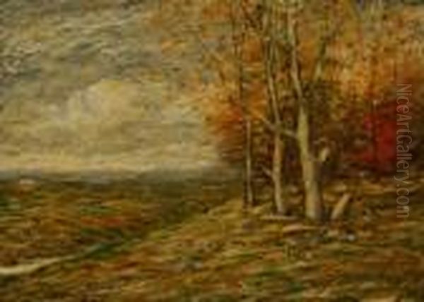 Autumn Landscape Oil Painting by John Francis Murphy