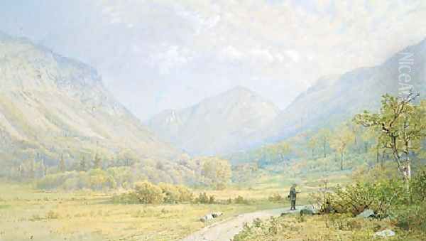 Franconia Notch New Hampshire Oil Painting by William Trost Richards