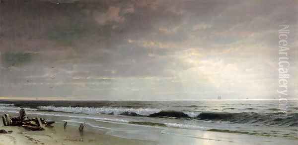 Along the Atlantic Oil Painting by William Trost Richards