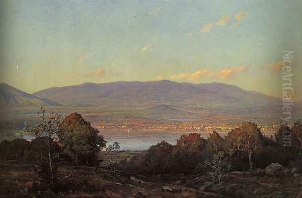 Sundown at Centre Harbor, New Hampshire 1874 Oil Painting by William Trost Richards