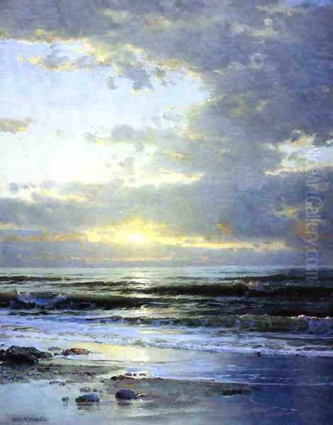 Sunrise on the Beach Oil Painting by William Trost Richards