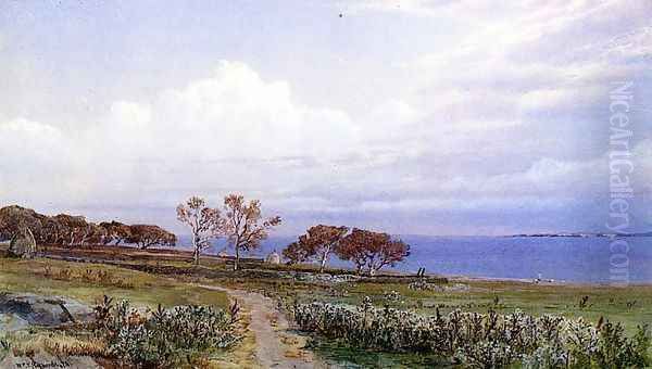 Easton's Point, Newport Oil Painting by William Trost Richards