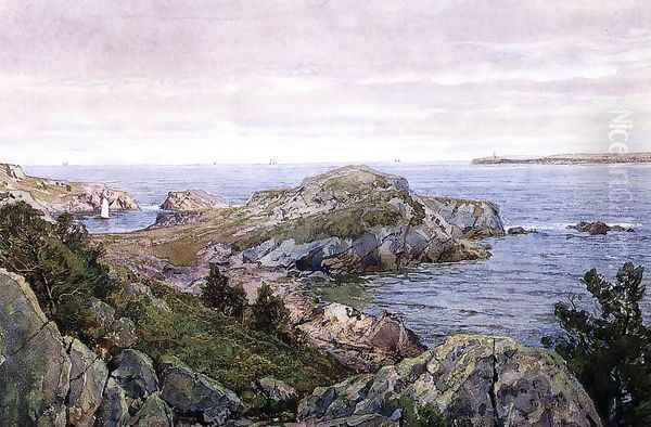 Conanicut, Rhode Island Oil Painting by William Trost Richards