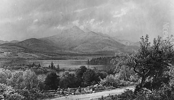 Mount Chocorua And Lake Oil Painting by William Trost Richards