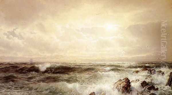 Seascape I Oil Painting by William Trost Richards