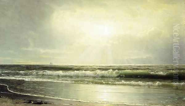 Off Newport Oil Painting by William Trost Richards