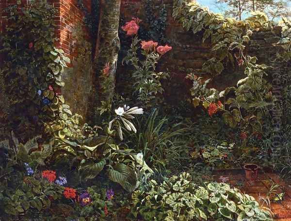 The Neglected Garden Oil Painting by William Trost Richards