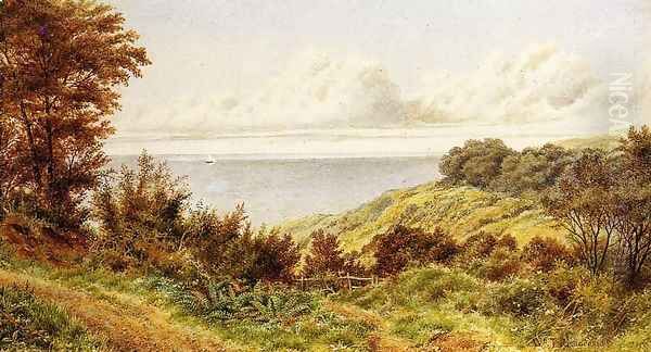 Overlooking the Coast Oil Painting by William Trost Richards