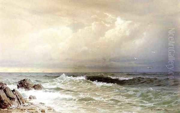 Off the Coast of Rhode Island Oil Painting by William Trost Richards