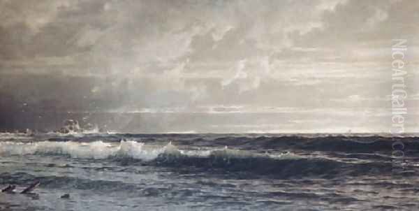 Near Land's End, Cornwall Oil Painting by William Trost Richards