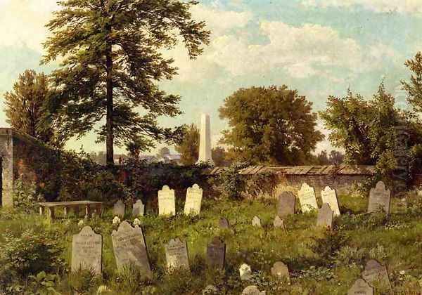 Leverington Cemetery Oil Painting by William Trost Richards