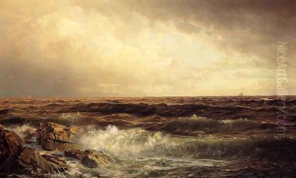 Seascape III Oil Painting by William Trost Richards