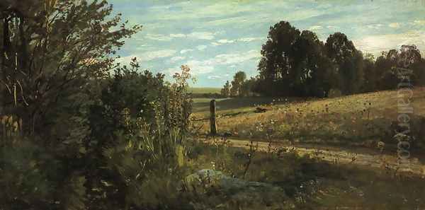 Country Lane Oil Painting by William Trost Richards