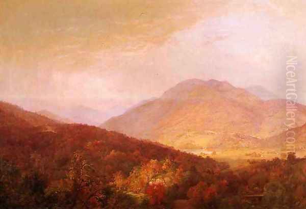 Passing Autumn Rain Oil Painting by William Trost Richards