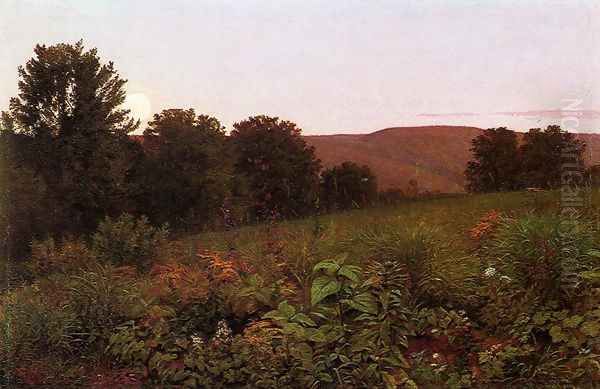 Sunset on the Meadow Oil Painting by William Trost Richards