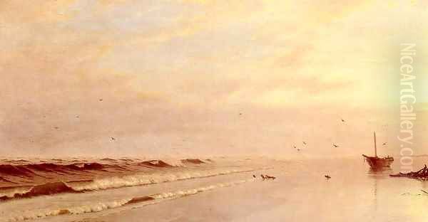 On the Shore 1871 Oil Painting by William Trost Richards