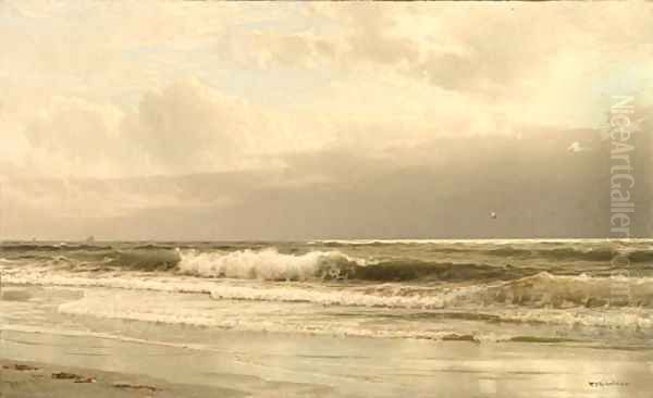 Rockaway Beach Oil Painting by William Trost Richards