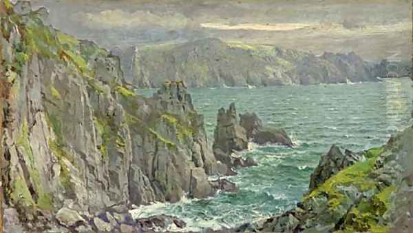 Rocky Coast 2 Oil Painting by William Trost Richards