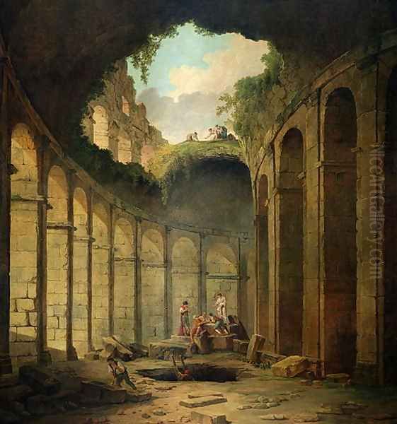 The Colosseum, Rome Oil Painting by Hubert Robert