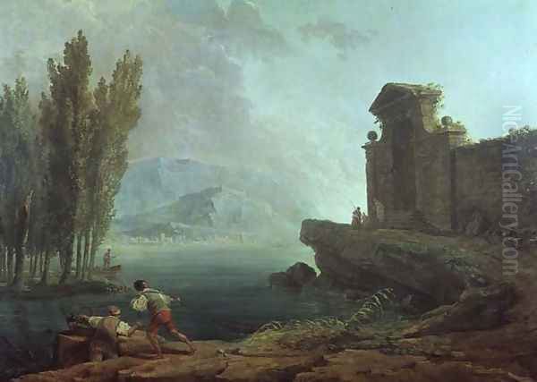 Landscape Oil Painting by Hubert Robert