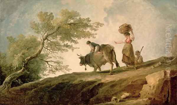 The Pasture Oil Painting by Hubert Robert