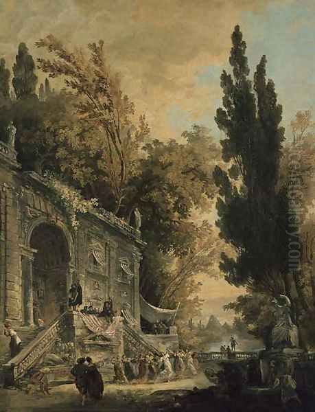 La Danse Oil Painting by Hubert Robert