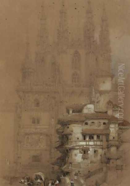 The Chapter House, Burgos Cathedral, 1832 Oil Painting by David Roberts