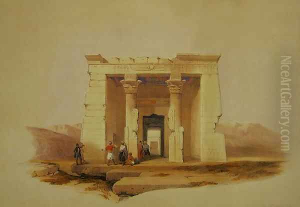 09 Temple of Dandour, Numbia Oil Painting by David Roberts