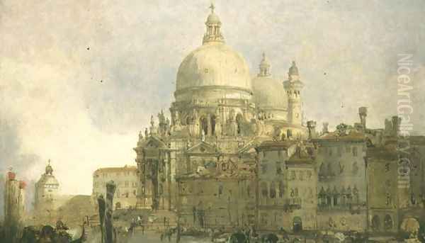 Santa Maria della Salute, Venice, 1851 Oil Painting by David Roberts